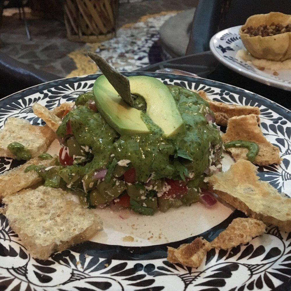 La Diferencia - Refreshing cactus salad with chicharrones - Mexican Near Me - Tijuana, BCN