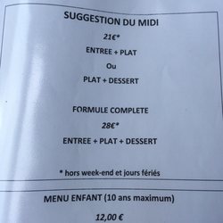 La Chaloupe - Formules avec plats du jour