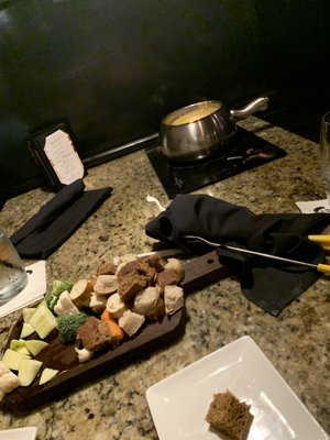 Photo of The Melting Pot - Greenville, SC, US. The starting fondue
