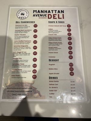 Menu photo 1 Manhattan Avenue Deli Santa Fe, NM