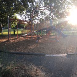 Meadow View - Playground. Handful of benches. And a green field for the kids to tear ass around.