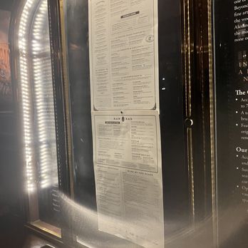 Old Ebbitt Grill - Outside menu spring 2026 - Bars Near Me - Washington, DC, District of Columbia