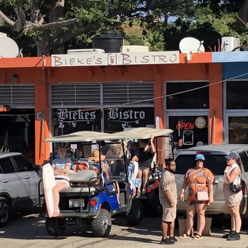 Bieke's Bistro - Outside entrance to Bieke's Bistro (view from artesan park). - Puerto Rican Near Me - Vieques, Puerto Rico