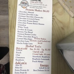 Healthy Me - Menu