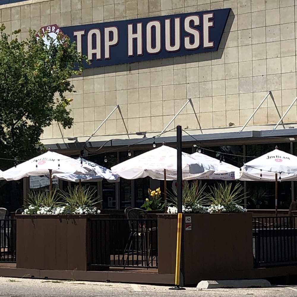 Tallgrass Tap House - Exterior view and patio - New American Near Me - Manhattan, Kansas Tallgrass Tap House - Exterior view and patio - New American Near Me - Manhattan, Kansas