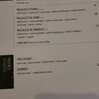 AÑEJO - Menu - Mexican Near Me - Toronto, Ontario