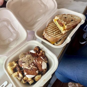 Mirabelle Savannah - S'mores waffle and breakfast sandwich - Coffee & Tea Near Me - Savannah, Georgia Mirabelle Savannah - S'mores waffle and breakfast sandwich - Coffee & Tea Near Me - Savannah, Georgia