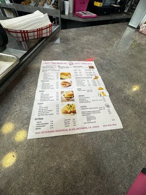 Menu photo 1 Sweet Things Donuts and Grill Metairie, LA Menu photo 1 Sweet Things Donuts and Grill Metairie, LA