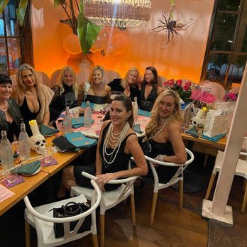 Bar Cala - Our very happy Audrey Hepburn themed birthday girl and group! - Bars Near Me - Portland, Oregon