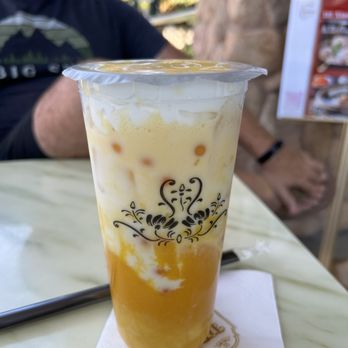 T&5 Cafe Bakery - T9 mango coconut milk Dirty tea. It's my fiancé's favorite, we highly recommend it - Bakeries Near Me - Folsom, California T&5 Cafe Bakery - T9 mango coconut milk Dirty tea. It's my fiancé's favorite, we highly recommend it - Bakeries Near Me - Folsom, California