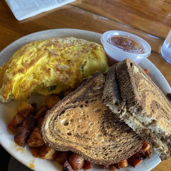 Monte Cristo's Restaurant - Omelette, home fries, toast - Seafood Near Me - Lake George, New York Monte Cristo's Restaurant - Omelette, home fries, toast - Seafood Near Me - Lake George, New York