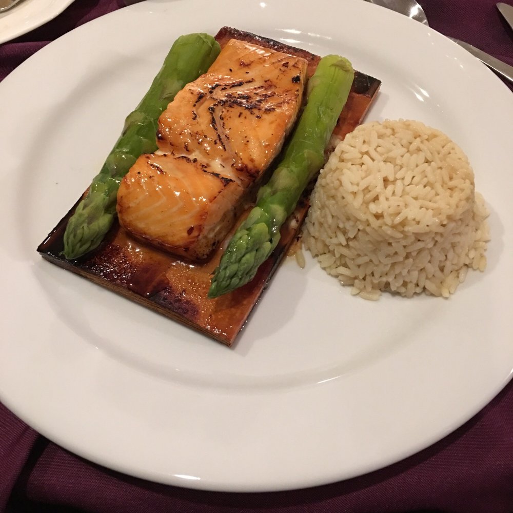 Cedar plank salmon... delicious!