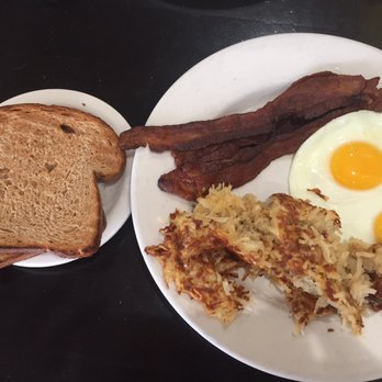 Bea Bea's - Two eggs, hash browns, toast, not even edible bacon - Coffee & Tea Near Me - Burbank, California Bea Bea's - Two eggs, hash browns, toast, not even edible bacon - Coffee & Tea Near Me - Burbank, California