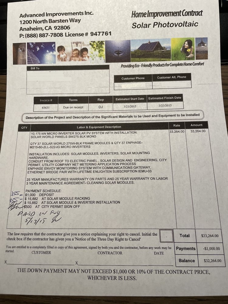 Slide of Advanced Improvements