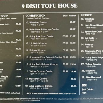 9 Dish Tofu House - Menu - Korean Near Me - Tustin, California 9 Dish Tofu House - Menu - Korean Near Me - Tustin, California