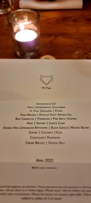 Menu photo 2 Mr Fox Dublin, D