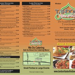 Tandoori Taste of India - MENU