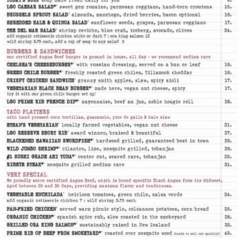 Chelsea's Kitchen - Menu - everything except for bread can be made gluten free - New American Near Me - Phoenix, Arizona