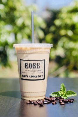 Rose Donuts And Ice Cream by null