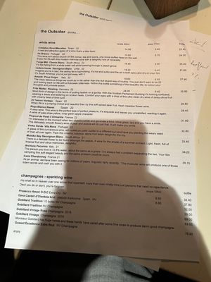 Menu photo 5 The Outsider Edinburgh, EDH Menu photo 5 The Outsider Edinburgh, EDH