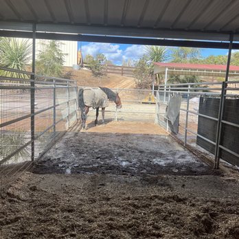 Hidden Hills Equestrian Ranch - Our horse's stall after draining by us - Horse Boarding Near Me - Bonsall, California