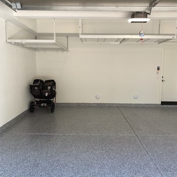 Absolute Contracting Inc.  - 2 separate 4' x 8' safe racks (white) installed in our garage in Irvine, CA. - Roofing Near Me