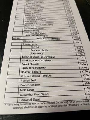 Menu photo 1 Blue Buddha Sushi Lounge Page, AZ
