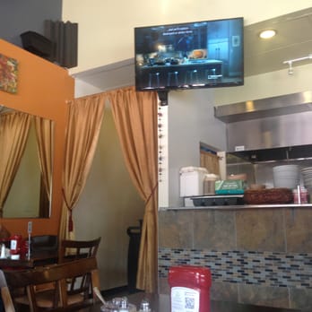 Gyro Xpress - TV screen in the corner - Mediterranean Near Me - San Francisco, California