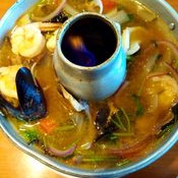 Sushi Thai Delight - Seafood Tom Yum if you like to taste sour soup that will tease your taste buds. - Thai Near Me - Edmond, Oklahoma Sushi Thai Delight - Seafood Tom Yum if you like to taste sour soup that will tease your taste buds. - Thai Near Me - Edmond, Oklahoma