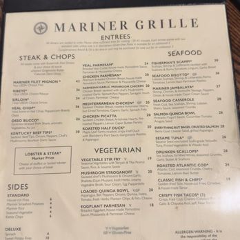 Mariner Grille - Seafood Near Me - Narragansett, Rhode Island