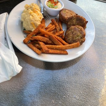 Crawdaddys West Side Grill - Crab cakes with grits and sweet potatoes - Bars Near Me - Cookeville, Tennessee Crawdaddys West Side Grill - Crab cakes with grits and sweet potatoes - Bars Near Me - Cookeville, Tennessee