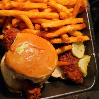 Angry Chickz - Medium heat chicken sandwich with chicken tender and fries. AMAZING! - Chicken Shop Near Me - San Jose, California Angry Chickz - Medium heat chicken sandwich with chicken tender and fries. AMAZING! - Chicken Shop Near Me - San Jose, California