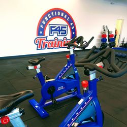 F45 Training Collin Creek - Love these colorful bikes!!