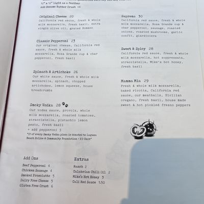 Menu photo 2 Truly Pizza Dana Point, CA Menu photo 2 Truly Pizza Dana Point, CA