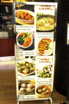 Menu photo 2 Rolling Dumpling San Francisco, CA