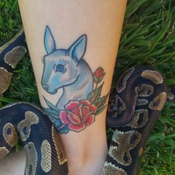 To The Grave Tattoo - Harry potter inspired tattoo. A patronus.