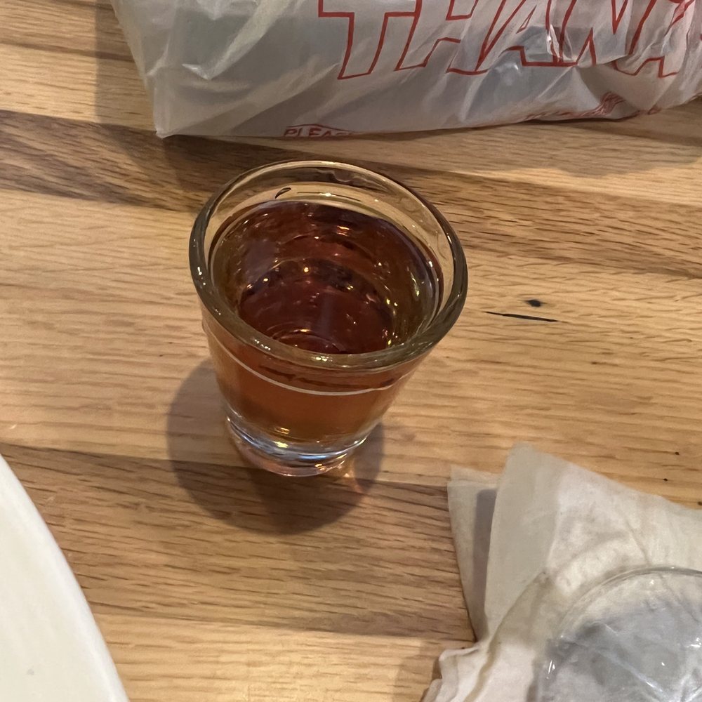 Delicious shot of courvoisier