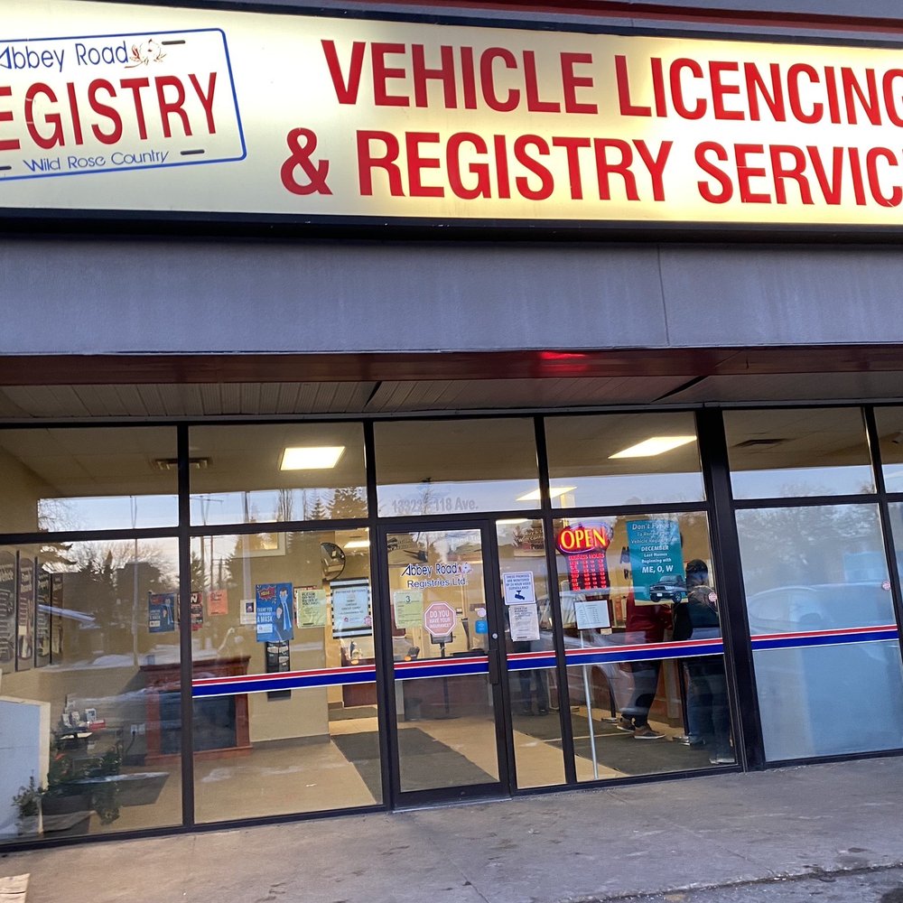 Abbey Road Registries - Departments of Motor Vehicles Near Me - Edmonton, Alberta Abbey Road Registries - Departments of Motor Vehicles Near Me - Edmonton, Alberta
