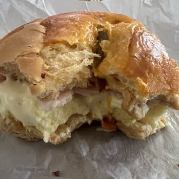 Cool Down Coffee - The Original Cool Down half eaten just to show the inside of the sandwich. - Coffee & Tea Near Me - Chula Vista, California