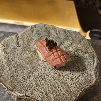 Taikun Omakase - Otoro nigiri with caviar - Japanese Near Me - Dana Point, California