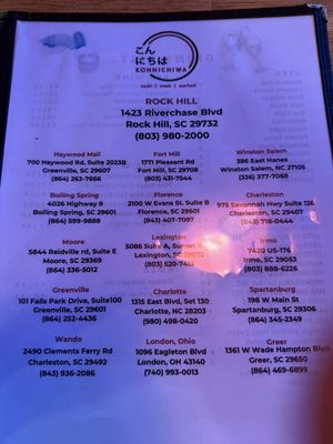 Menu photo 1 Konnichiwa Rock Hill, SC Menu photo 1 Konnichiwa Rock Hill, SC
