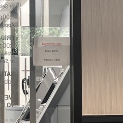 SECU Credit Union - Bathroom code. Clean bathrooms.