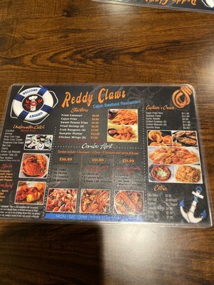 Menu photo 5 Reddy Claws Lakewood, CO
