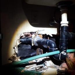 Problematic waste line in a condo. Problematic waste line in a condo.