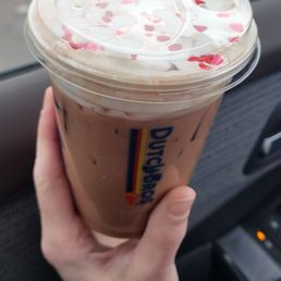 Small Chocolate covered strawberry iced mocha
