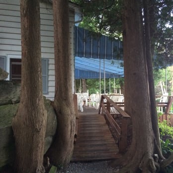 Ruthcliffe Restaurant - Walkway from the Lodge to the restaurant. - Italian Near Me - Isle La Motte, Vermont Ruthcliffe Restaurant - Walkway from the Lodge to the restaurant. - Italian Near Me - Isle La Motte, Vermont
