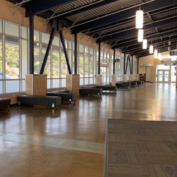 Del Norte County Regional Airport - More lobby seating front entrance & bathrooms