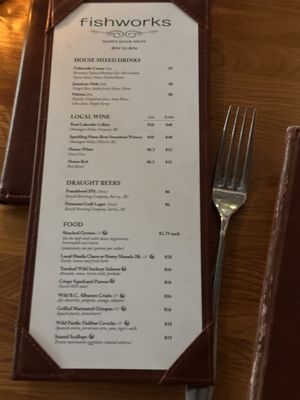 Menu photo 1 Fishworks North Vancouver, BC