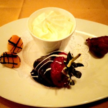 Hugo's Cellar - Fruit plate with whipped cream - American Near Me - Las Vegas, Nevada Hugo's Cellar - Fruit plate with whipped cream - American Near Me - Las Vegas, Nevada
