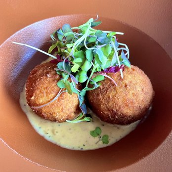 SHOR American Seafood Grill - Wild mushroom arancini - Seafood Near Me - Clearwater, Florida SHOR American Seafood Grill - Wild mushroom arancini - Seafood Near Me - Clearwater, Florida